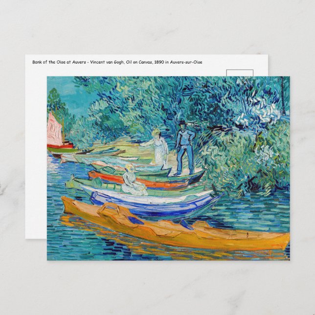 Vincent van Gogh - Bank of the Oise at Auvers Postcard (Front/Back)