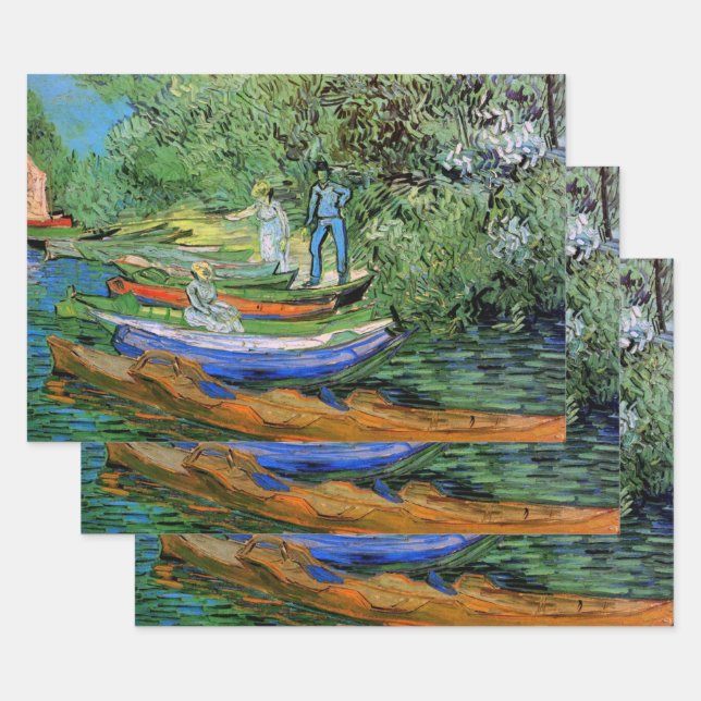 Vincent van Gogh - Bank of the Oise at Auvers Wrapping Paper Sheet (Set)