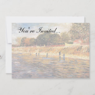 Vincent Van Gogh - Banks Of The Seine Fine Art Invitation