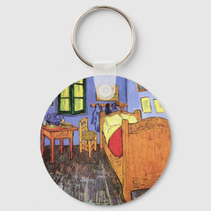 Vincent Van Gogh - Bedroom In Arles Fine Art Key Ring