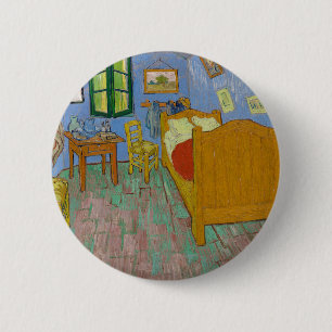 Vincent Van Gogh Bedroom Painting 6 Cm Round Badge