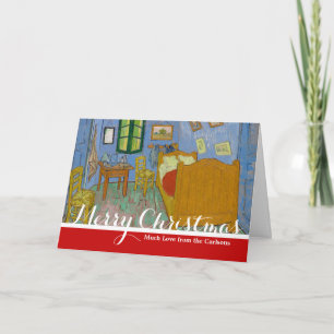 Vincent Van Gogh Bedroom Painting Holiday Card