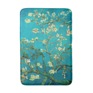 Vincent Van Gogh Blossoming Almond Tree Floral Art Bath Mat