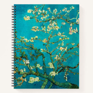 Vincent Van Gogh Blossoming Almond Tree Floral Art Notebook