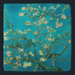 Vincent Van Gogh Blossoming Almond Tree Floral Art Trivet<br><div class="desc">Vincent Van Gogh Blossoming Almond Tree Vintage Floral Art Blossoming Almond Tree is an 1890 painting by Dutch post-impressionist artist Vincent van Gogh. Almond Blossoms is a group of several paintings made in 1888 and 1890 by Vincent van Gogh in Arles and Saint-Rémy, southern France of blossoming almond trees. Flowering...</div>