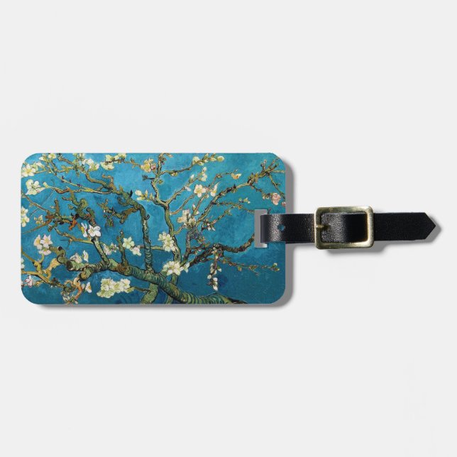 Vincent van Gogh, Blossoming Almond Tree Luggage Tag (Front Horizontal)