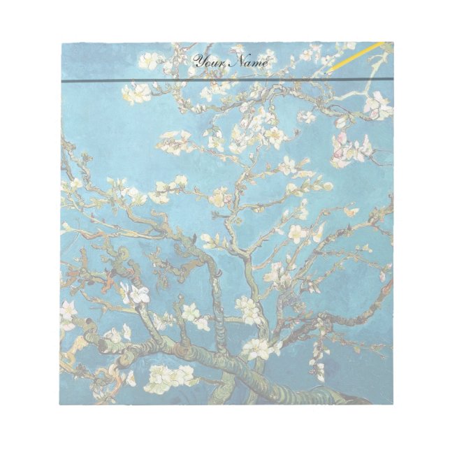 Vincent van Gogh, Blossoming Almond Tree Notepad (Front)