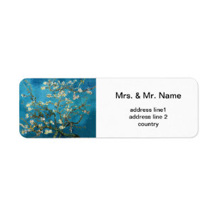 Vincent van Gogh, Blossoming Almond Tree Return Address Label