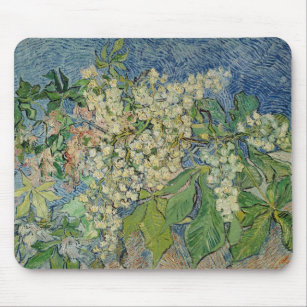 Vincent van Gogh   Blossoming Chestnut Branches Mouse Pad