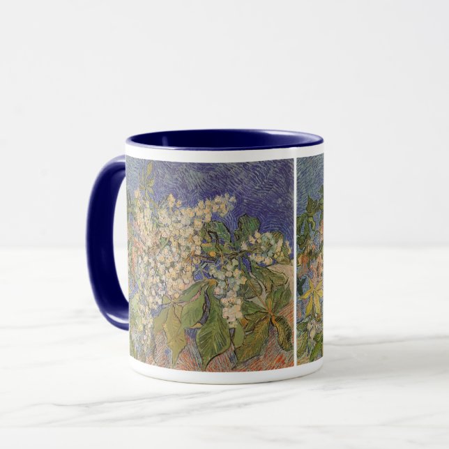 Vincent van Gogh - Blossoming Chestnut Branches Mug (Front Left)