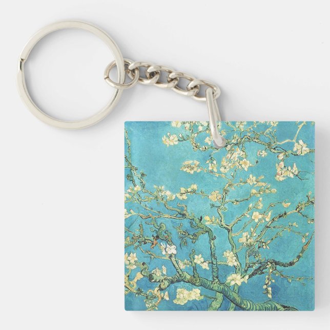 Vincent van Gogh Blossomong Almond Tree     Key Ring (Front)