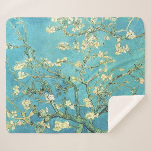 Vincent van Gogh Blossomong Almond Tree Sherpa Blanket