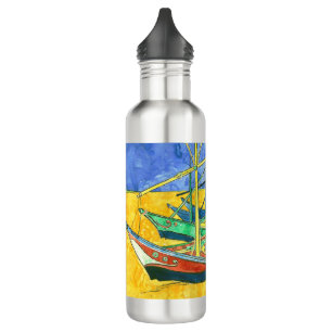 Vincent van Gogh Boats at Saintes-Marie watercol   710 Ml Water Bottle