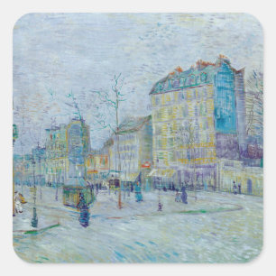 Vincent Van Gogh - Boulevard de Clichy Square Sticker