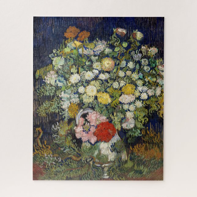 Vincent van Gogh - Bouquet of Flowers in a Vase Jigsaw Puzzle (Vertical)