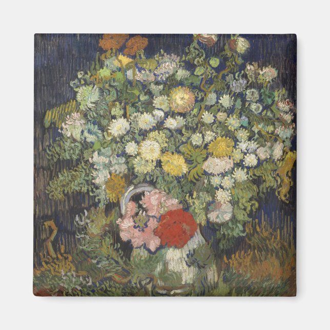 Vincent Van Gogh | Bouquet of Flowers in a Vase Magnet (Front)