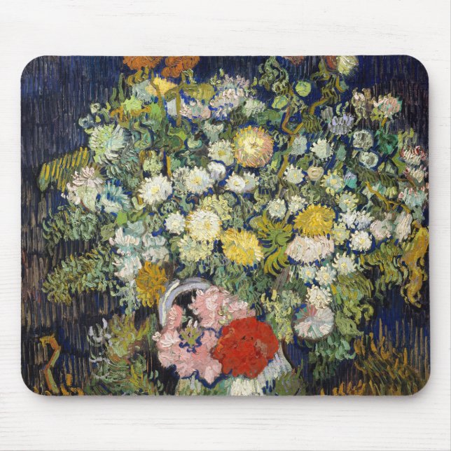 Vincent van Gogh - Bouquet of Flowers in a Vase Mouse Pad (Front)