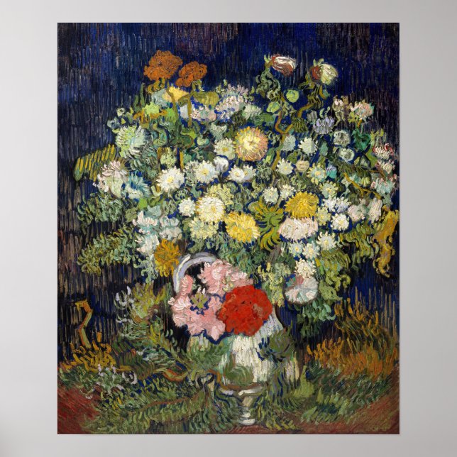 Vincent van Gogh - Bouquet of Flowers in a Vase Poster (Front)
