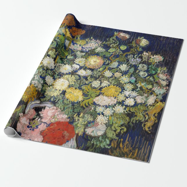 Vincent van Gogh - Bouquet of Flowers in a Vase Wrapping Paper (Unrolled)