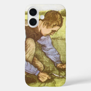 Vincent van Gogh - Boy Cutting Grass with Sickle iPhone 16 Case