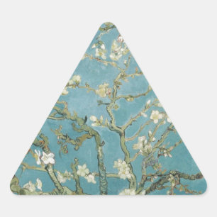 Vincent Van Gogh Branches of Almond Tree Triangle Sticker