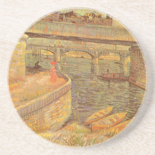 Vincent van Gogh Bridges Across the Seine Asnieres Coaster