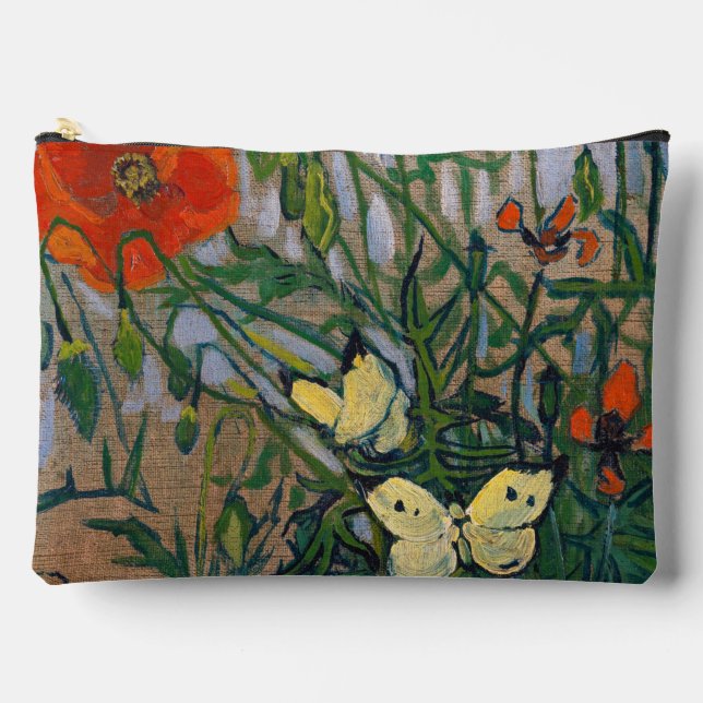 Vincent van Gogh - Butterflies and Poppies Accessory Pouch (Front)