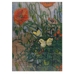 Vincent van Gogh - Butterflies and Poppies Cutting Board<br><div class="desc">Butterflies and Poppies - Vincent van Gogh,  Oil on Canvas,  1890</div>