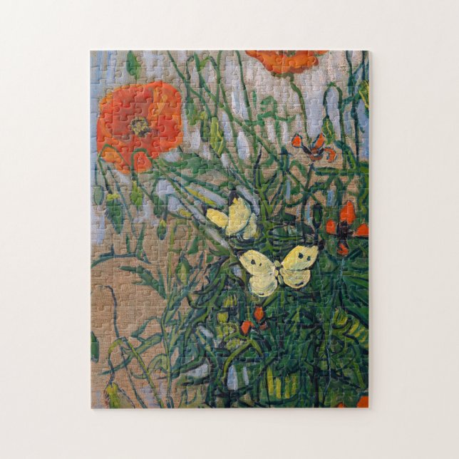 Vincent van Gogh - Butterflies and Poppies Jigsaw Puzzle (Vertical)