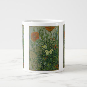 Vincent van Gogh - Butterflies and Poppies Large Coffee Mug