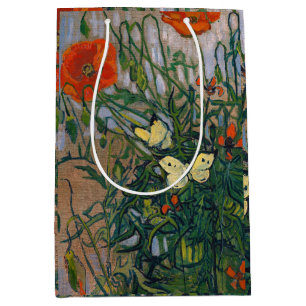 Vincent van Gogh - Butterflies and Poppies Medium Gift Bag
