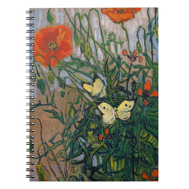 Vincent van Gogh - Butterflies and Poppies Notebook (Front)