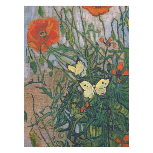 Vincent van Gogh - Butterflies and Poppies Tablecloth (Front)