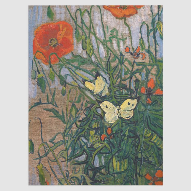 Vincent van Gogh - Butterflies and Poppies Tissue Paper (Creator Uploaded)