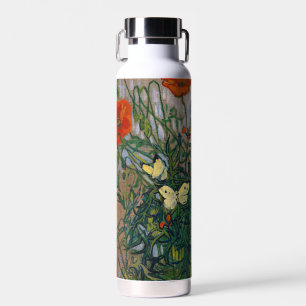 Vincent van Gogh - Butterflies and Poppies Water Bottle