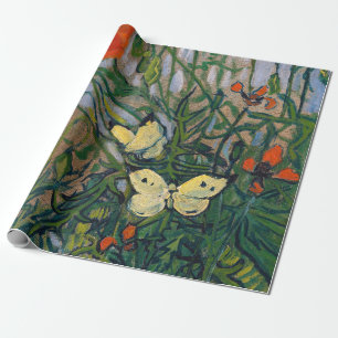 Vincent van Gogh - Butterflies and Poppies Wrapping Paper