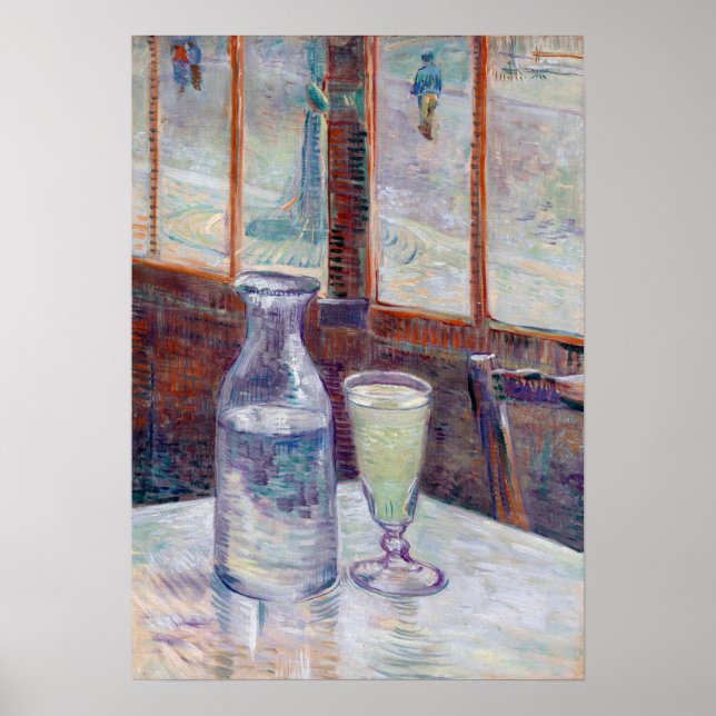 Vincent van Gogh Café Table with Absinthe Poster (Front)