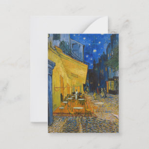 Vincent van Gogh - Cafe Terrace at Night Card