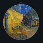 Vincent van Gogh - Cafe Terrace at Night Dartboard<br><div class="desc">Cafe Terrace on the Place du Forum at Night - Vincent van Gogh,  1888</div>