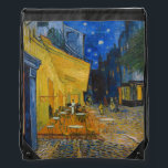 Vincent van Gogh - Cafe Terrace at Night Drawstring Bag<br><div class="desc">Cafe Terrace on the Place du Forum at Night - Vincent van Gogh,  1888</div>