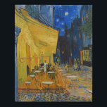 Vincent van Gogh - Cafe Terrace at Night Faux Canvas Print<br><div class="desc">Cafe Terrace on the Place du Forum at Night - Vincent van Gogh,  1888</div>