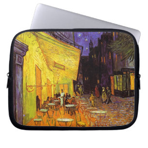 Vincent Van Gogh Cafe Terrace At Night Fine Art Laptop Sleeve