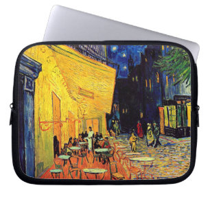 Vincent Van Gogh - Cafe Terrace At Night Fine Art Laptop Sleeve