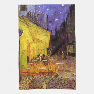 Vincent Van Gogh Cafe Terrace At Night Fine Art Tea Towel