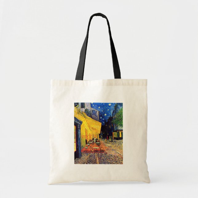 Vincent Van Gogh - Cafe Terrace At Night Fine Art Tote Bag (Front)