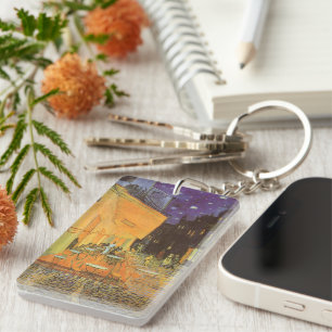 Vincent van Gogh - Cafe Terrace at Night Key Ring