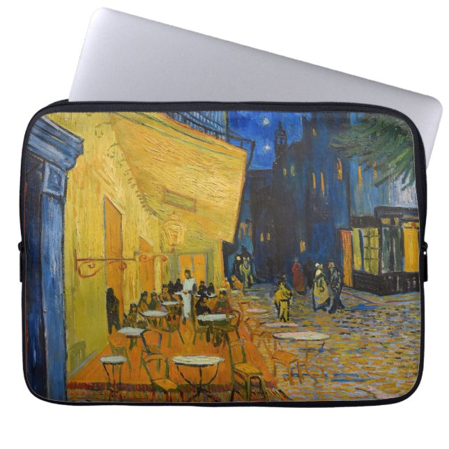 Vincent van Gogh - Cafe Terrace at Night Laptop Sleeve (Front)