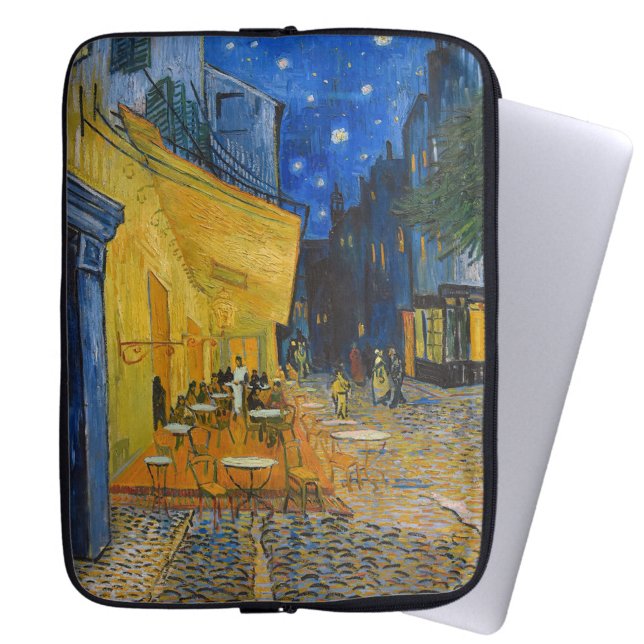 Vincent van Gogh - Cafe Terrace at Night Laptop Sleeve (Creator Uploaded)