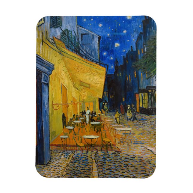 Vincent van Gogh - Cafe Terrace at Night Magnet (Vertical)