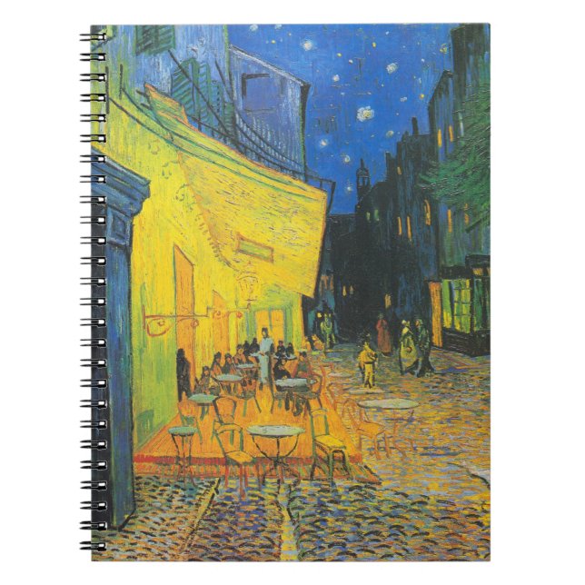 Vincent Van Gogh Cafe Terrace at Night Notebook (Front)